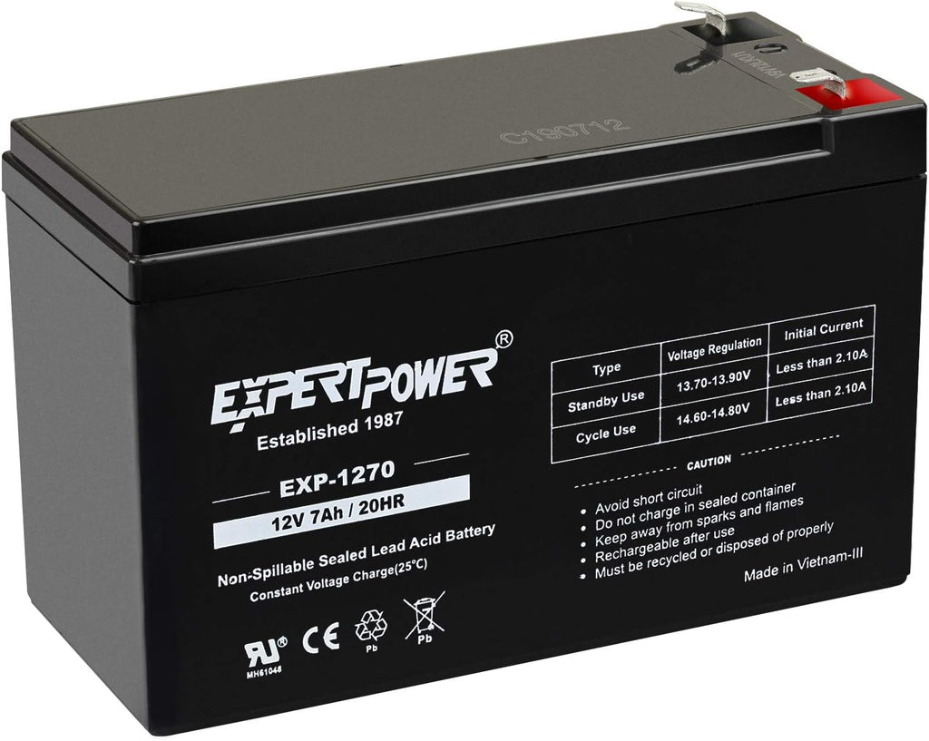 12V 7AH Rechargeable SLA Battery, 2 Pack K472