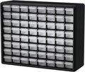 64 Drawer Plastic Parts Storage Cabinet, Black, Pack of 2 R291