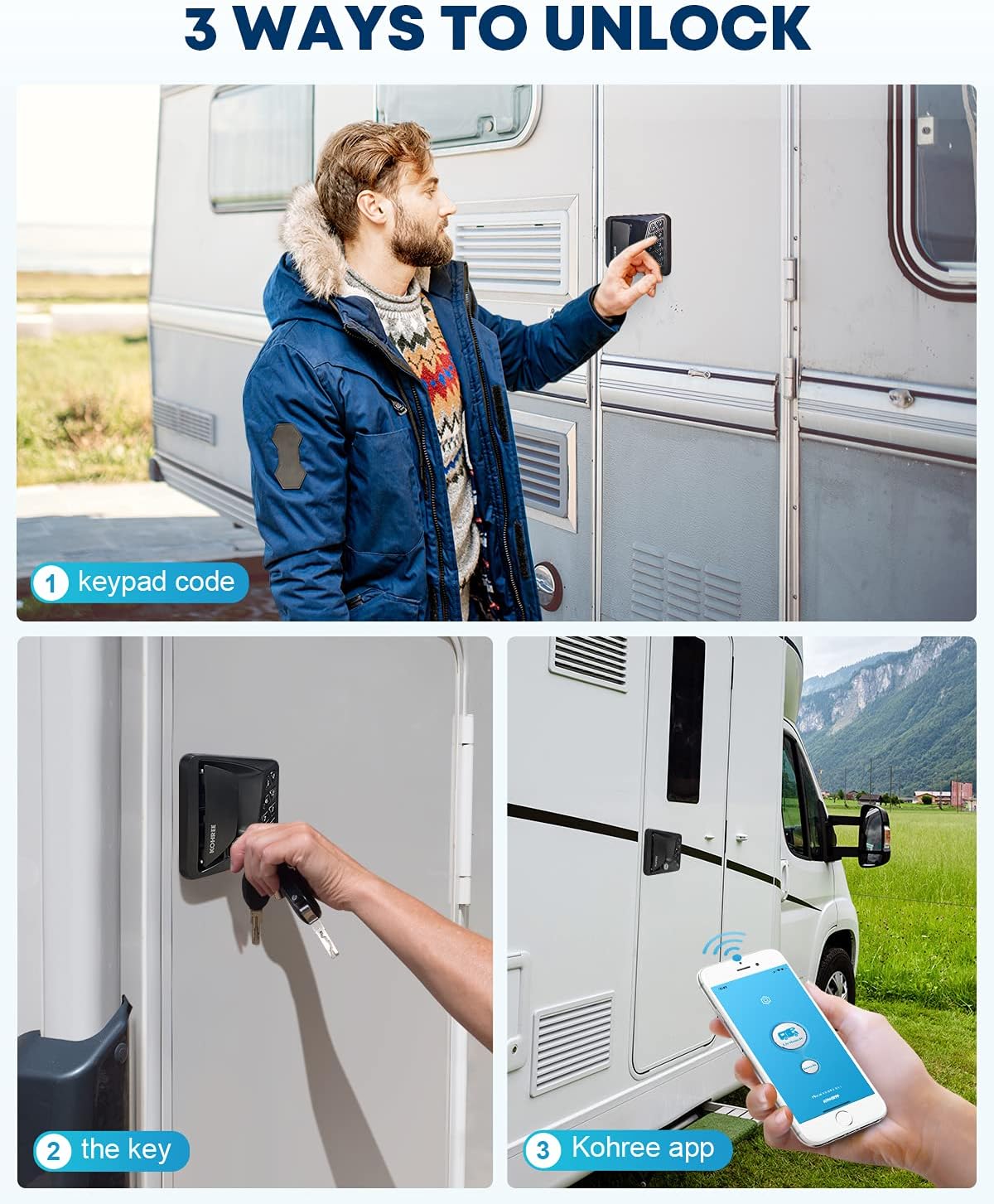 Keyless Entry RV Door Lock with Keypad Deadbolt G968158