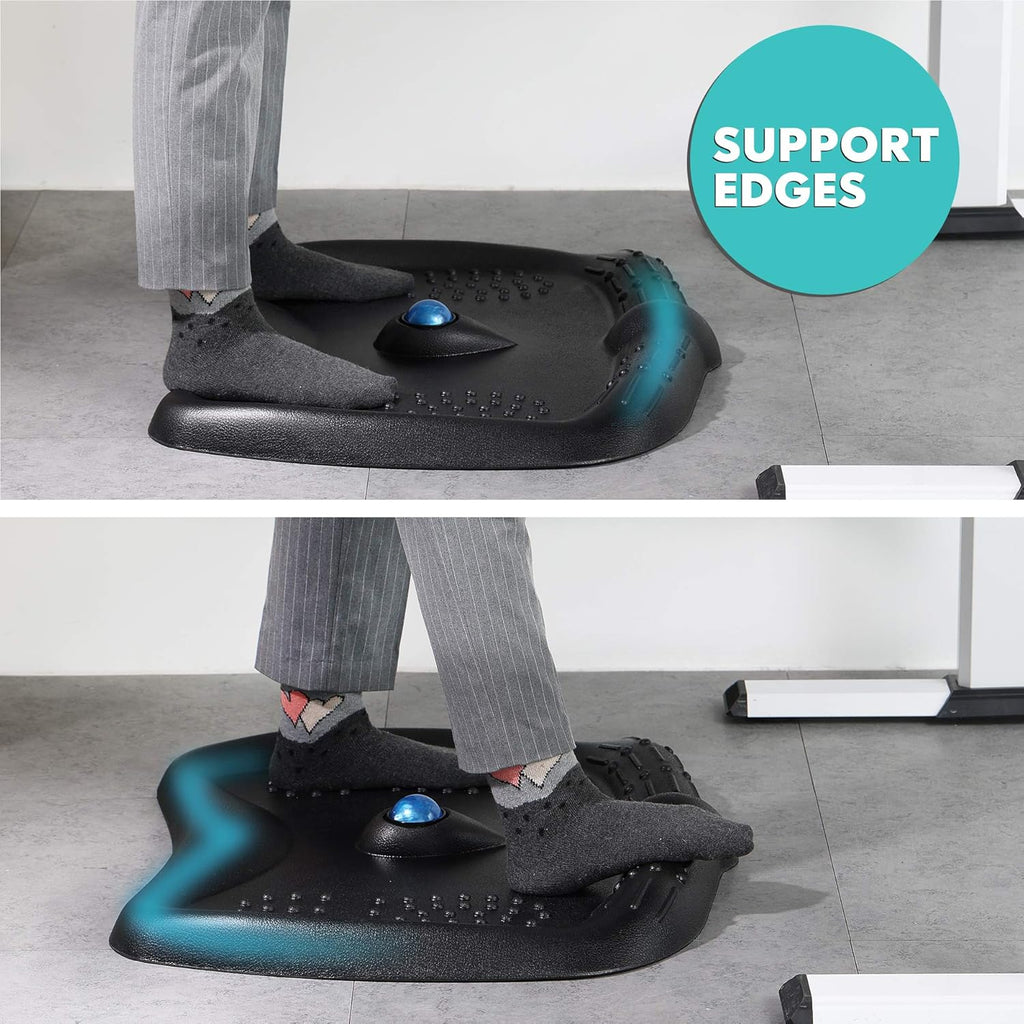Anti-Fatigue Standing Desk Mat with Foot Massage Ball, Pack of 2 P516