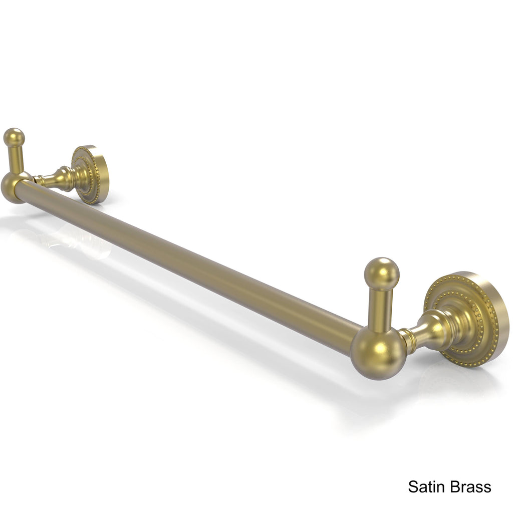 30 inch Towel Bar with Integrated Hooks - Satin Brass N516