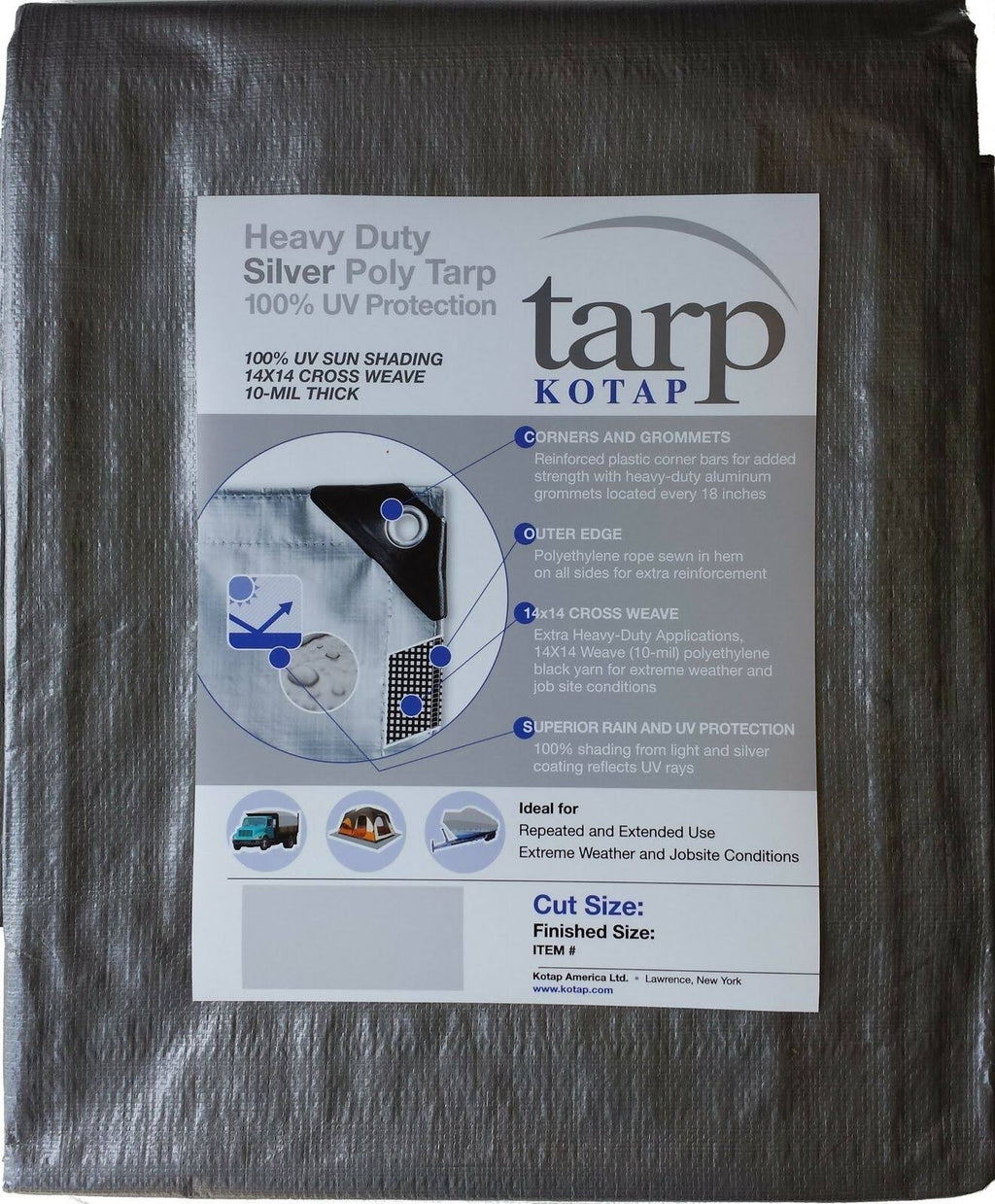Silver Poly Tarp V35981