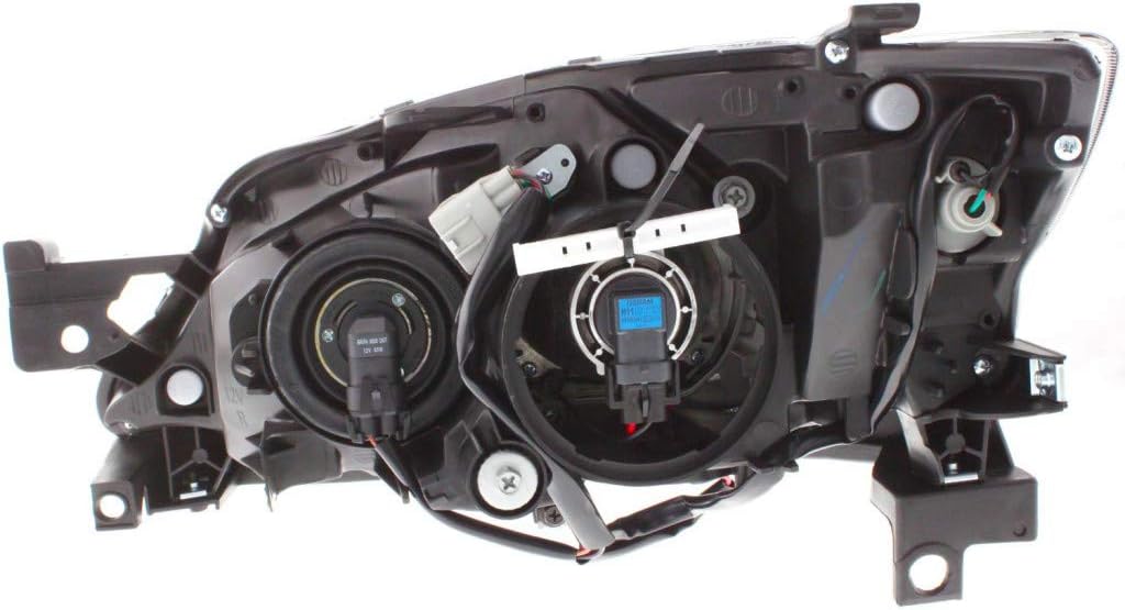 Pair Black Housing Headlight for Subaru Impreza 2008-2011 A44932