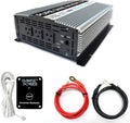 2000W Pure Sine Wave Power Inverter 12V DC to 120V AC with 3 AC Outlets and 1 5V USB Port W801458