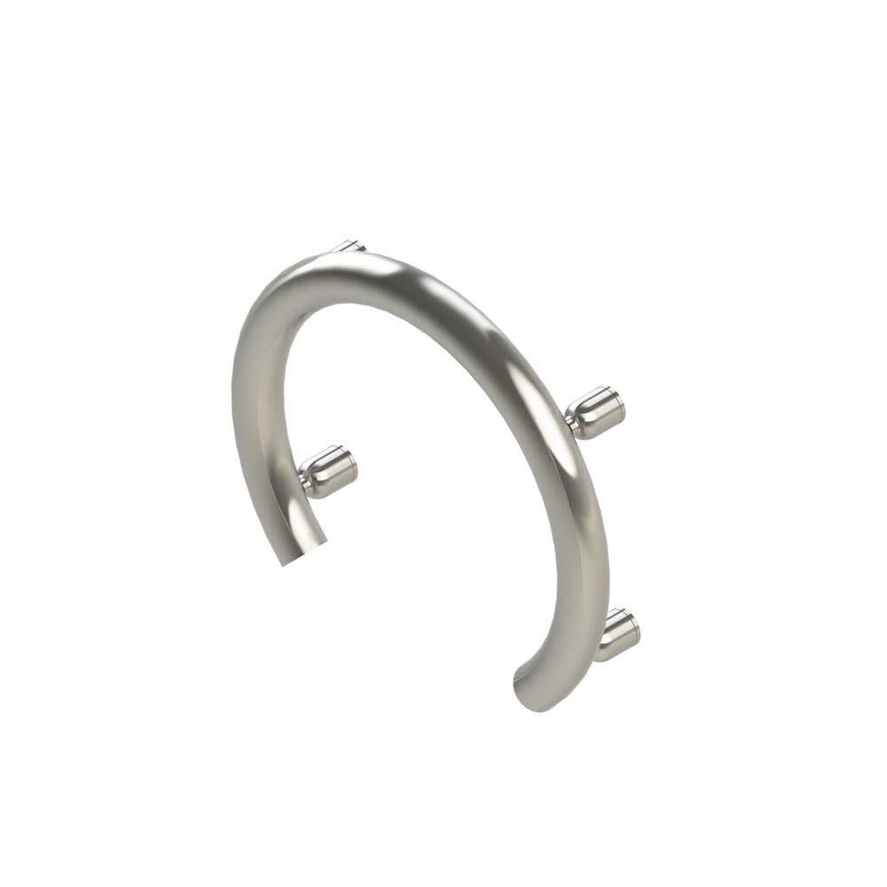 Brushed Stainless Steel Accent Ring Grab Bar J157074