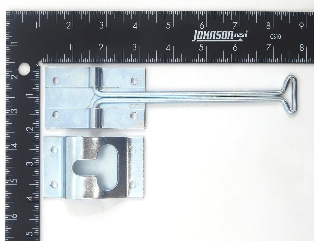 25 Metal T-Style Door Holder Entry Door Catches 6 Inch Long Zinc Plated Steel S905109