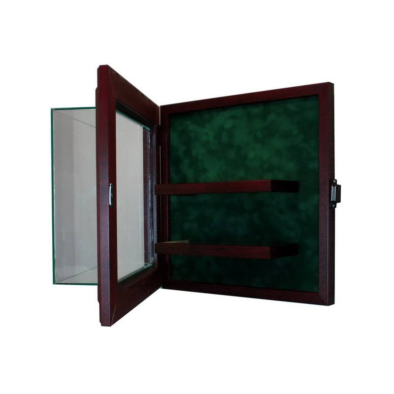 6 Baseball Cabinet Style Display Case, Cherry T689035