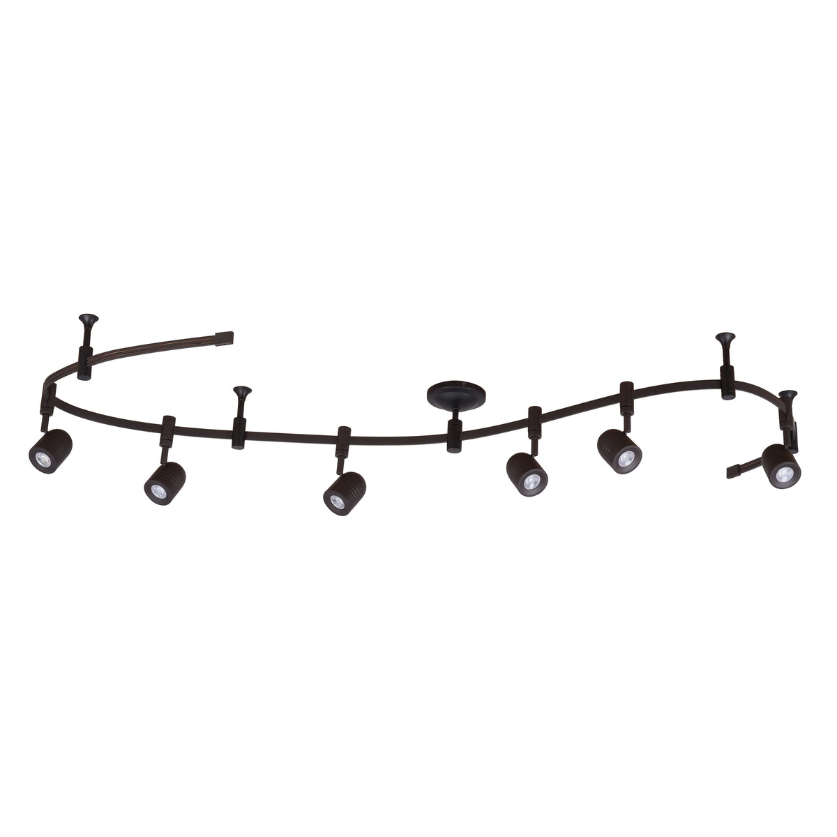 6-Light LED Flex Track, 96" Oil Bronzed L320033