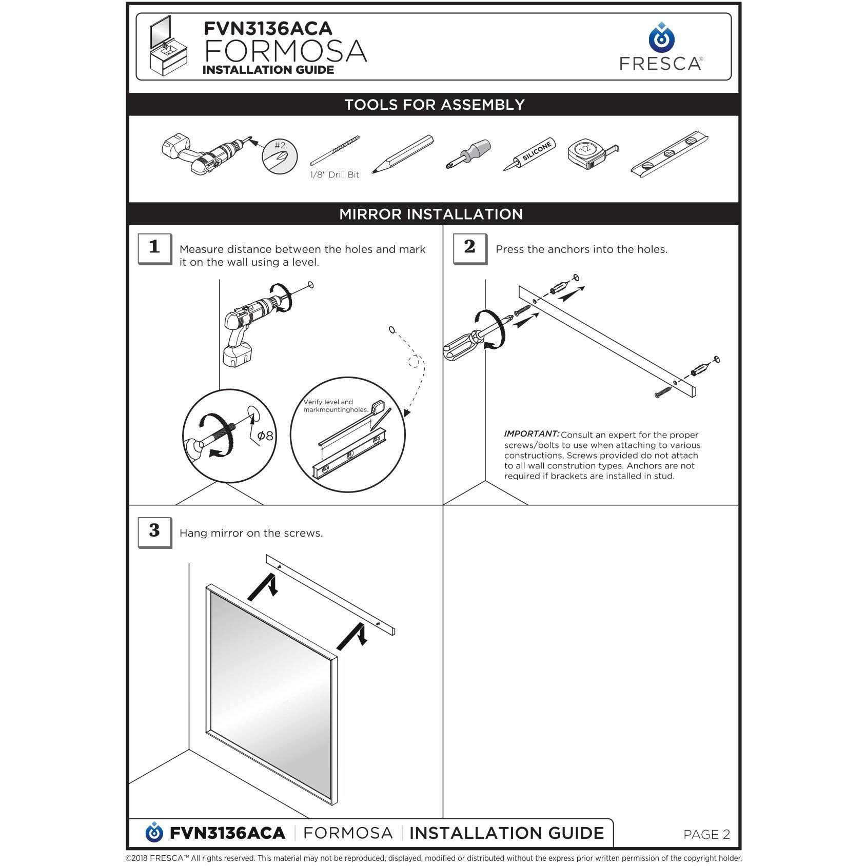 Wall Hung Bathroom Cabinet N7038