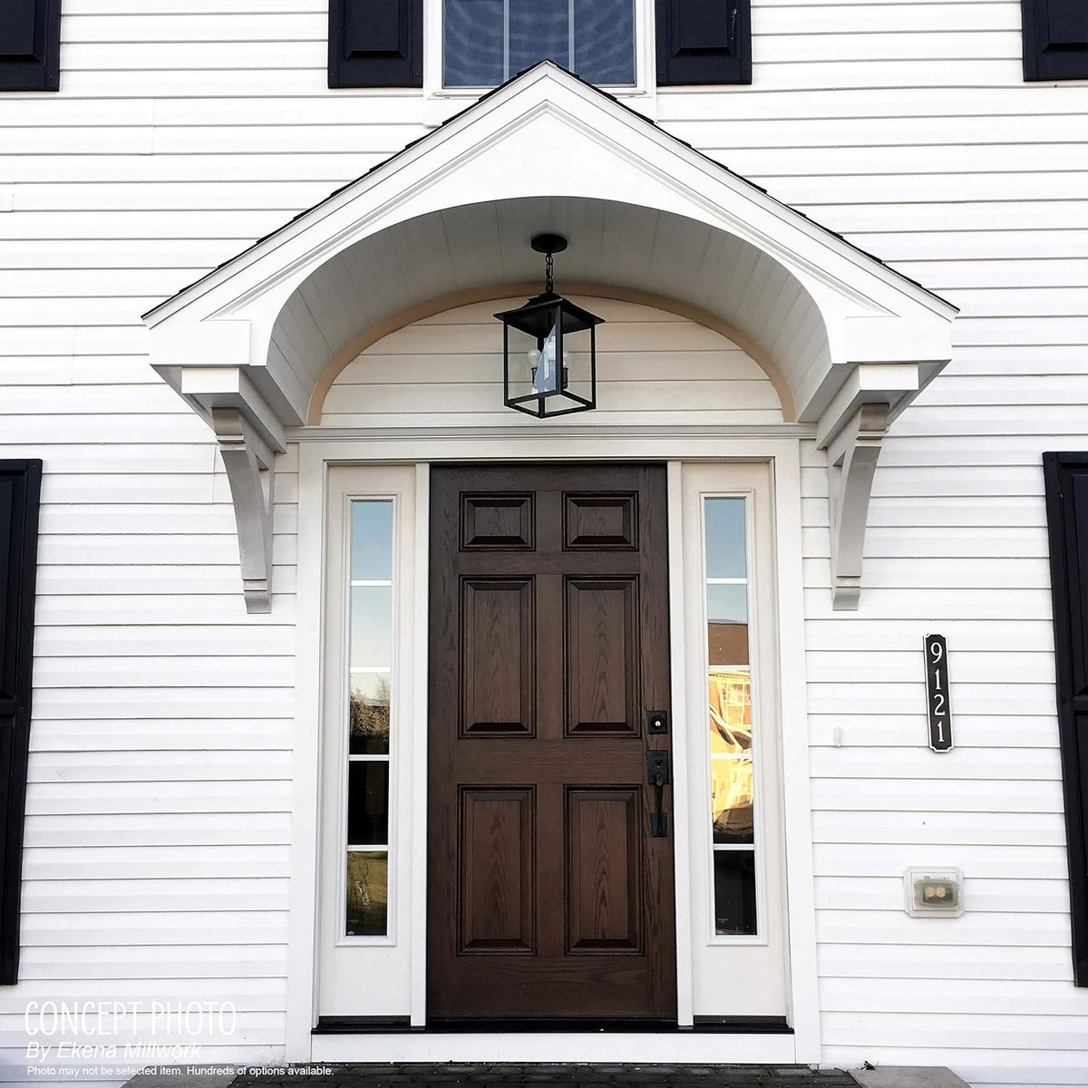 2 1/4 inch W x 2 1/4 inch D x 4 1/4 inch H Devon Corbel (4-Pack) D174