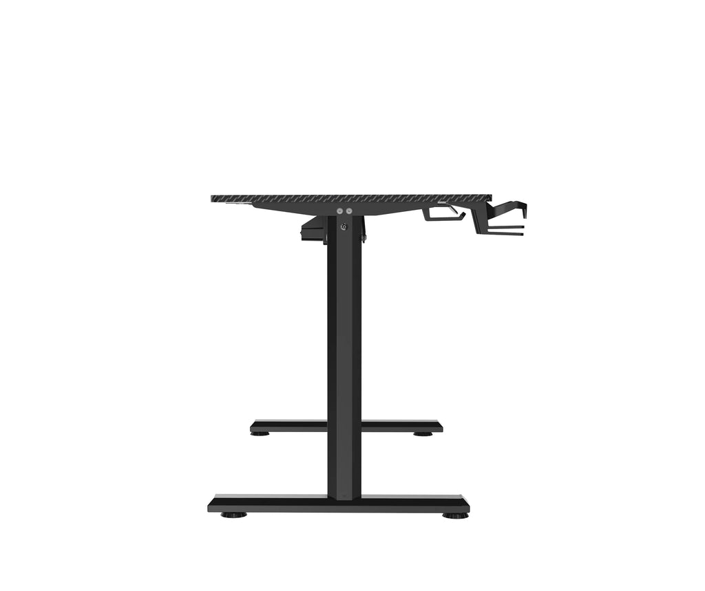 Electric Standing Desk, 110 x 60 cm Steel Adjustable Height Desk, Black L123