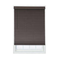 Cordless Brown Faux Wood Room Darkening Horizontal Blinds I183896