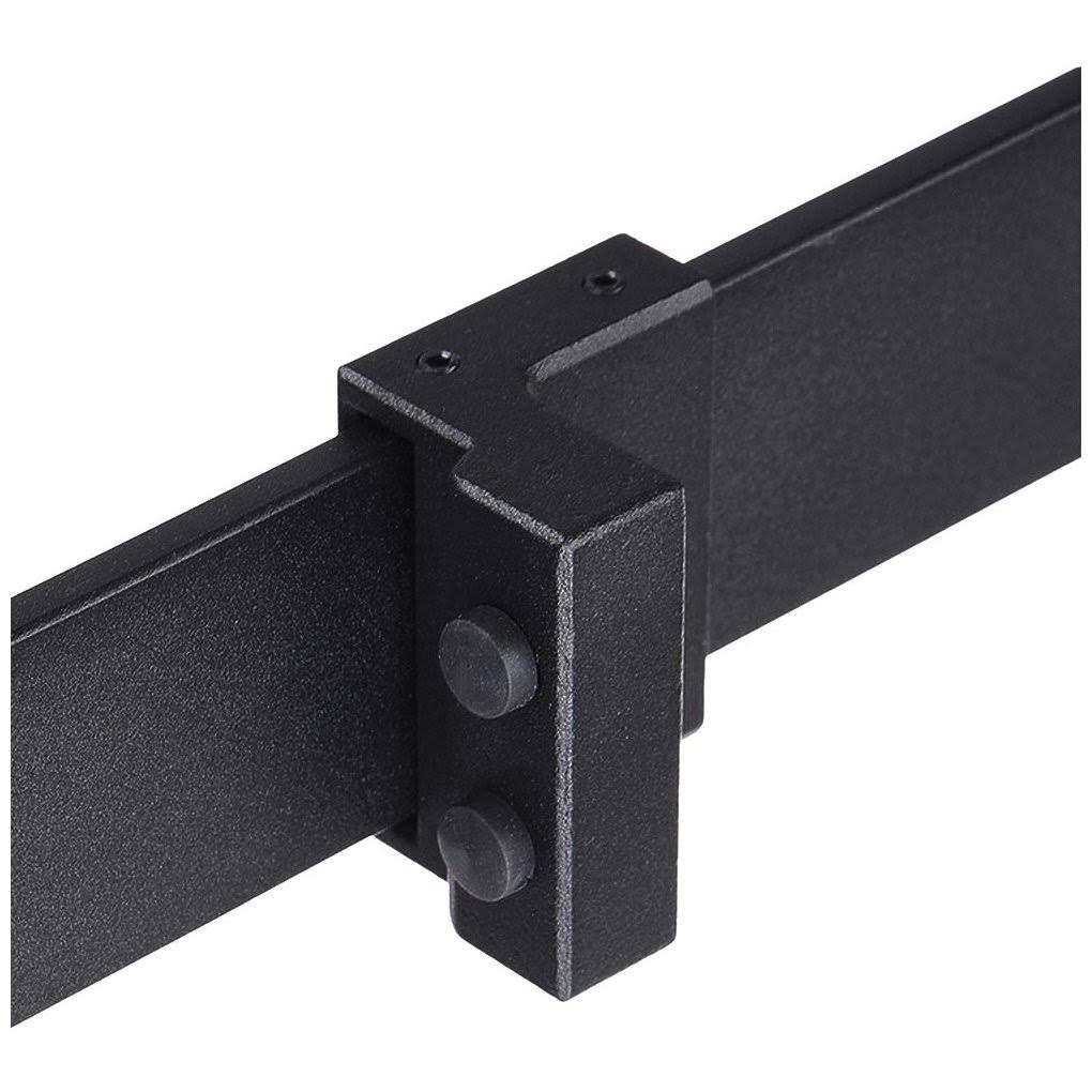 6 ft Carbon Steel Sliding Barn Door Hardware Kit Track Rail Roller Set Black Z190