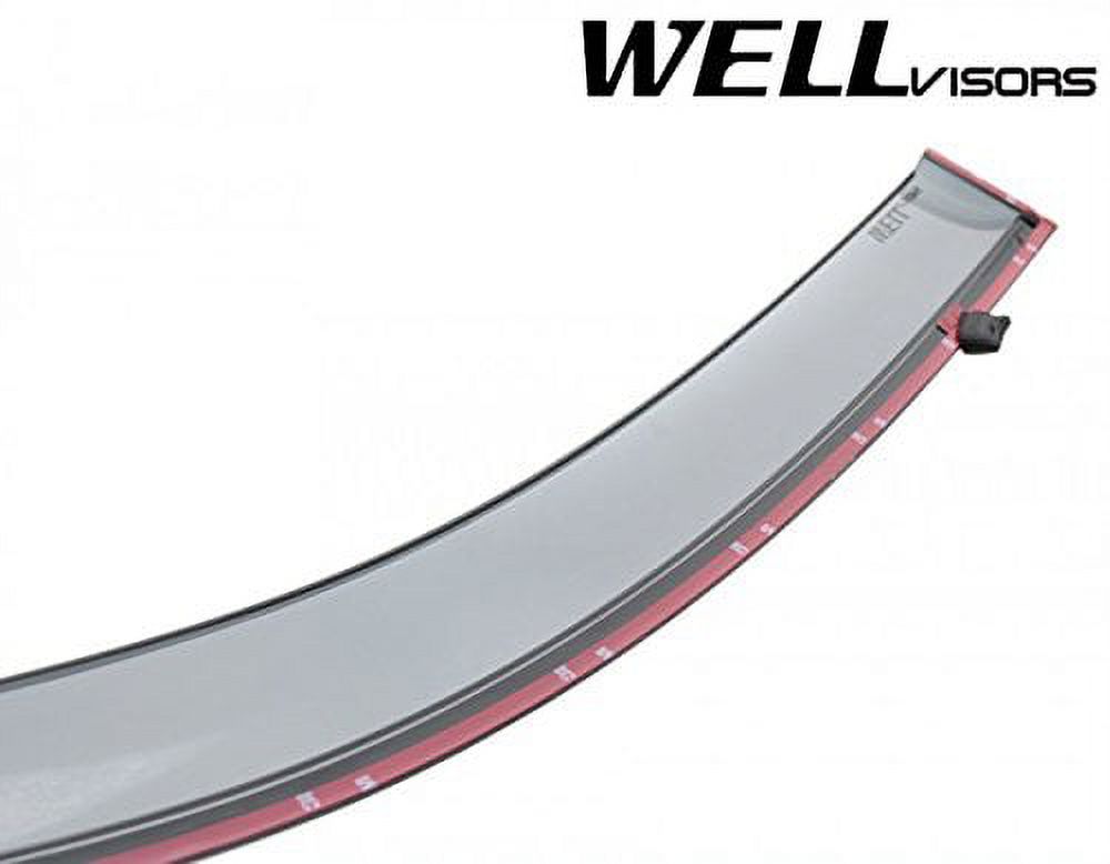 Chrome Trim Side Window Visors Deflectors for Volkswagen Atlas Z77492