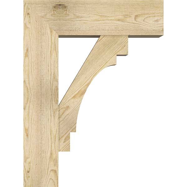 Rough Sawn Bracket with Offset Brace, Douglas Fir F8082