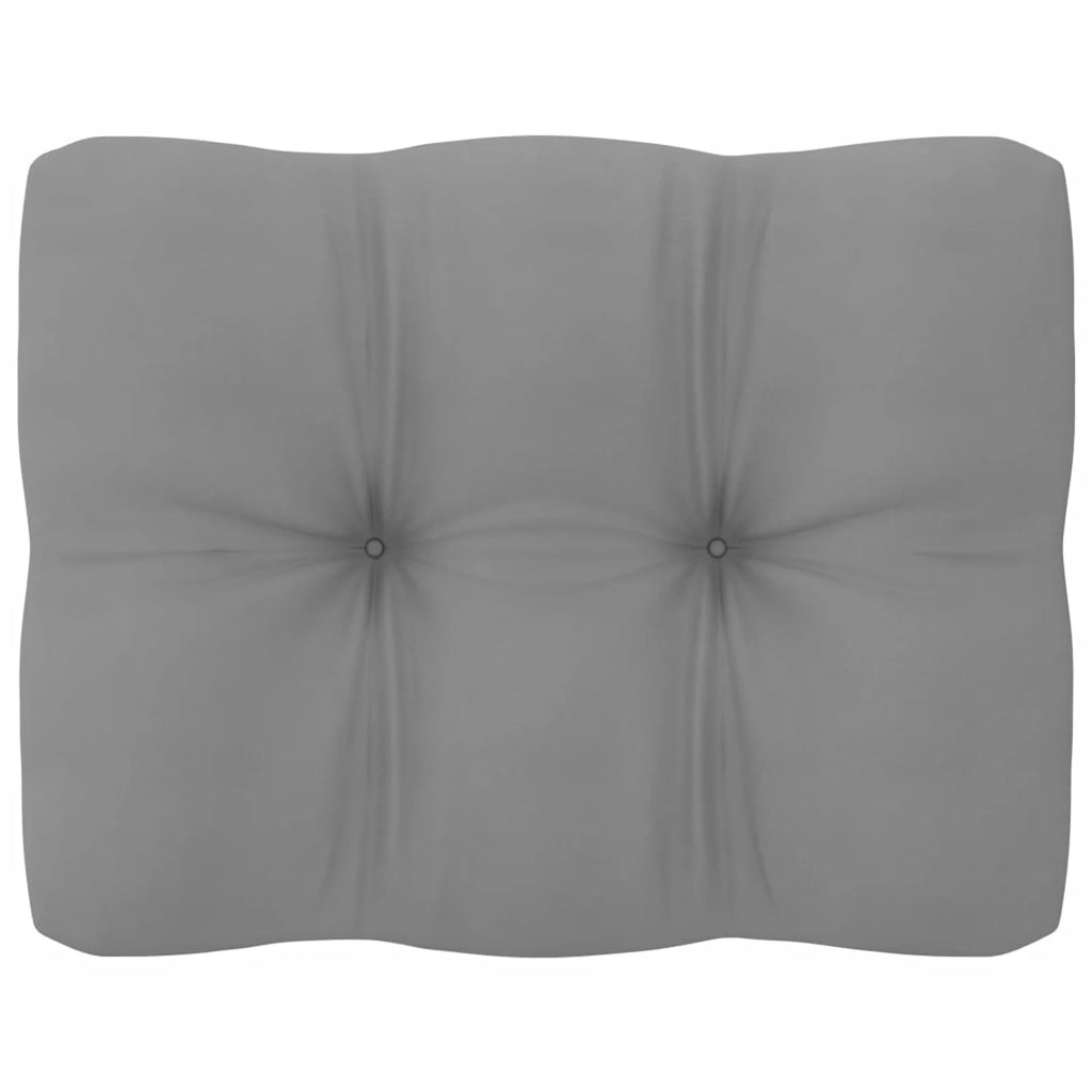 10 Piece Patio Lounge Set with Gray Cushion Pinewood Sectional Outdoor Furniture Set V99010