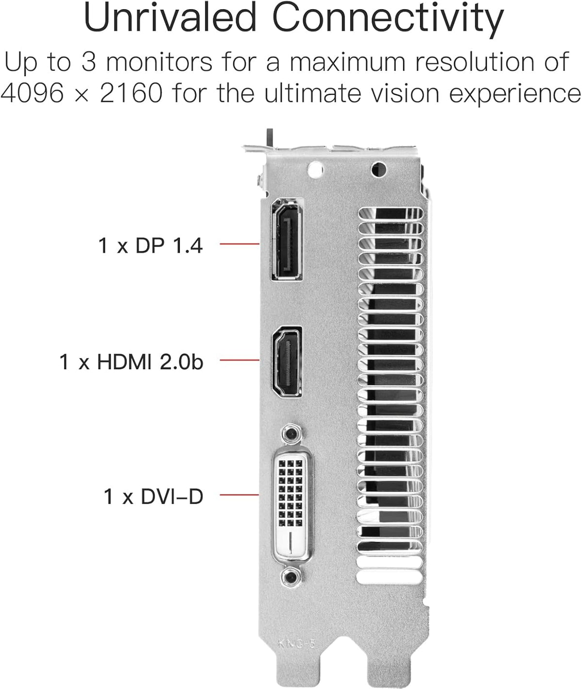AMD Radeon RX 550 Graphics Card, 4GB, GDDR5, 128 Bit, PCI Express 3.0 X8, DP/HDMI/DVI-D R8467