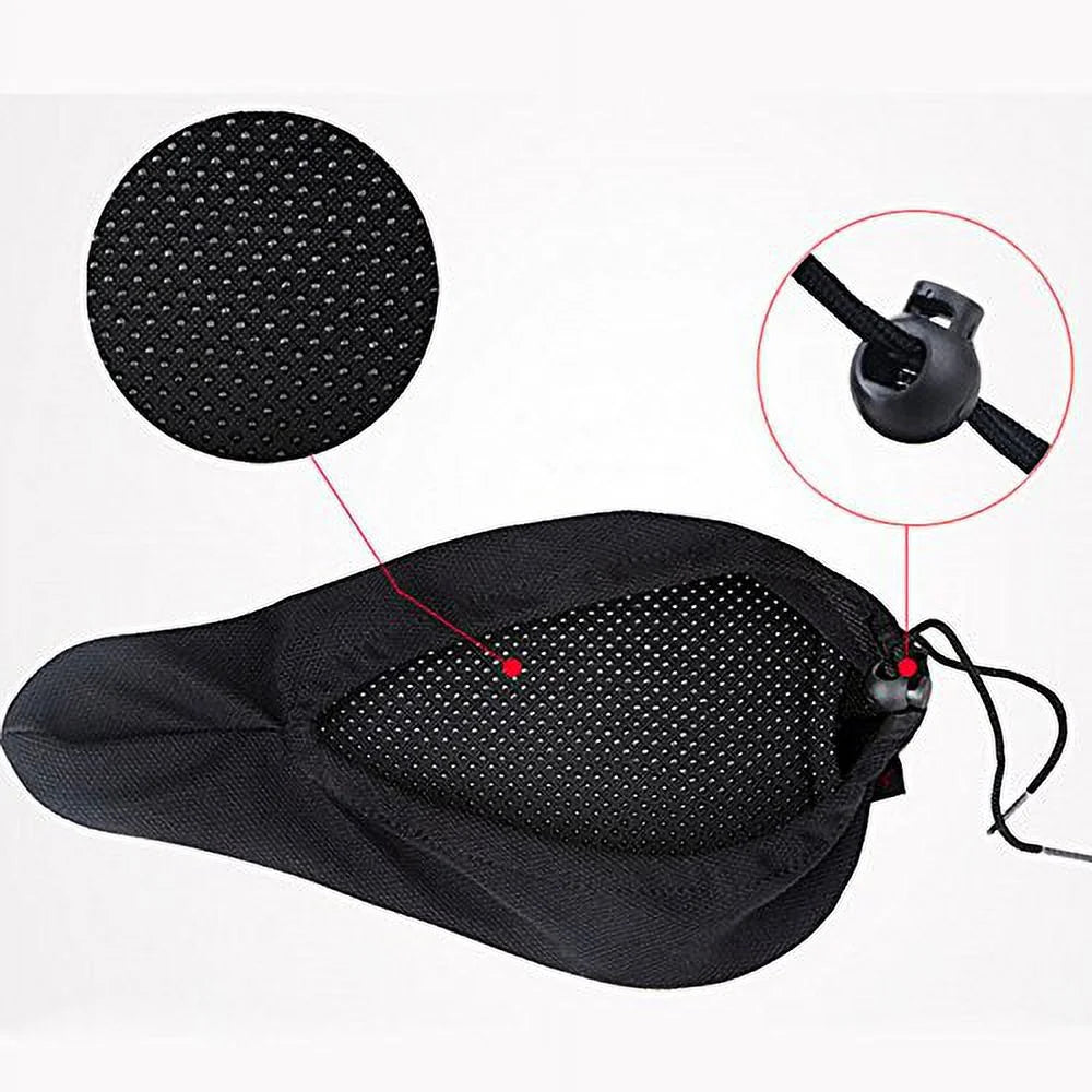 Gel Bike Seat Cover with Black Waterproof Saddle Cover K6400