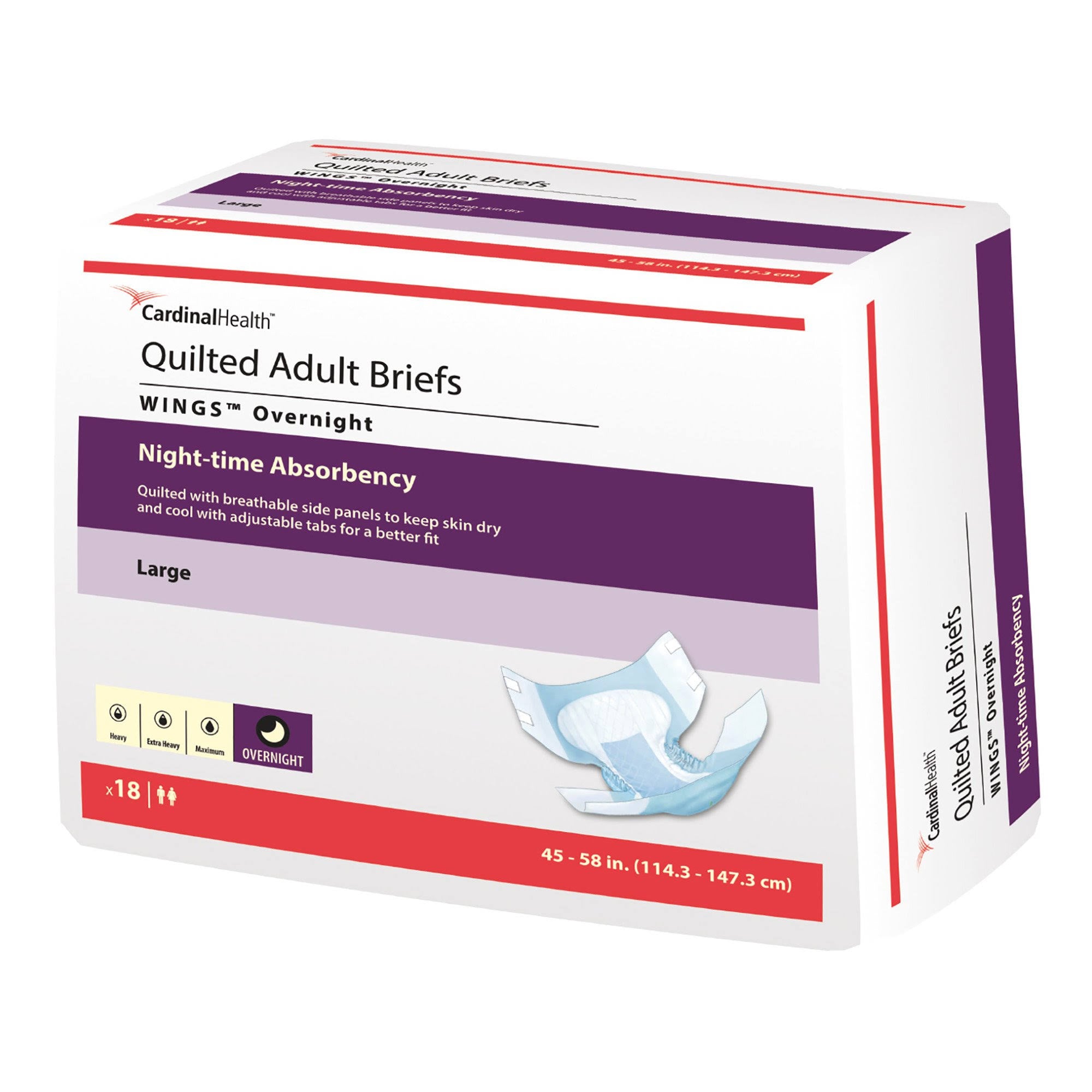 Large Incontinence Brief, Case of 72 V66331