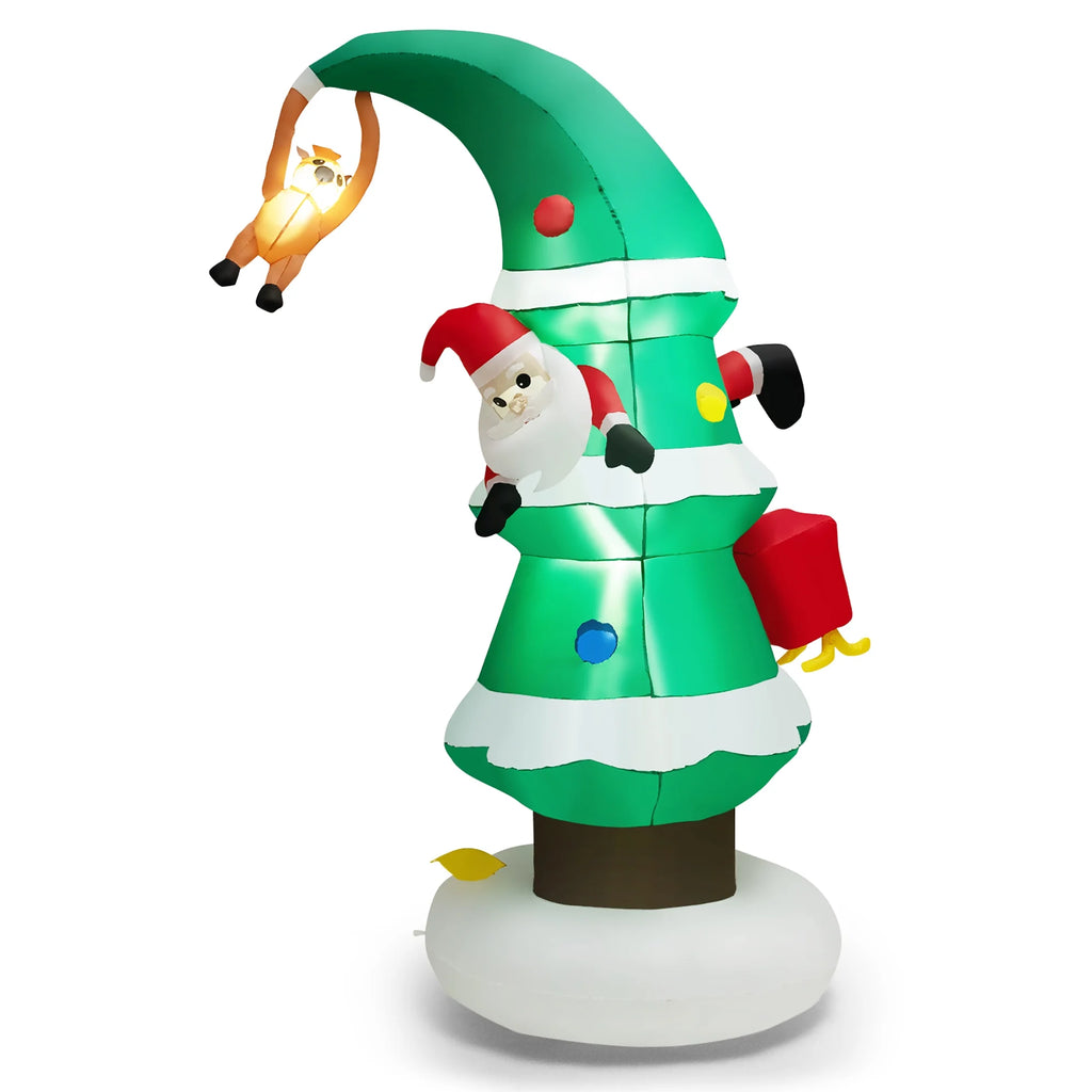 8FT Inflatable Christmas Tree with Santa Claus L635