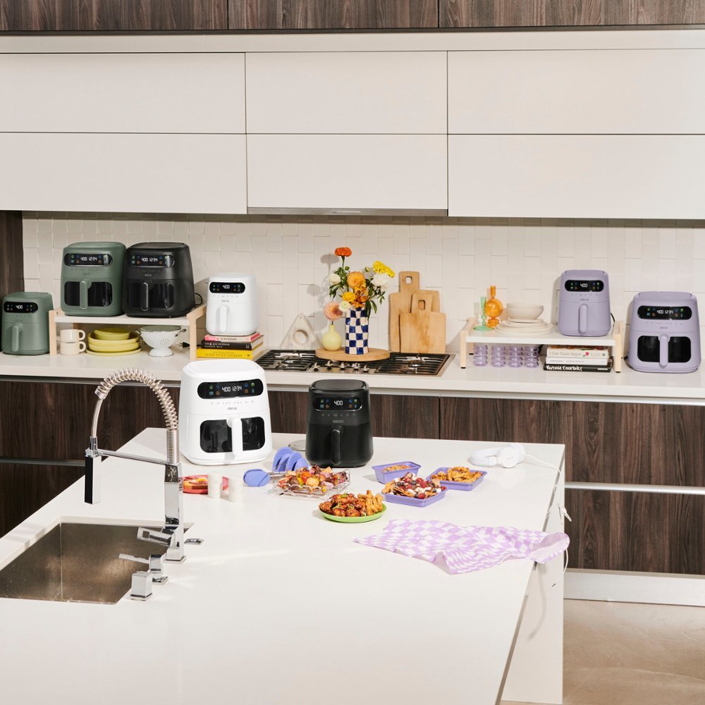 3-qt. Digital Air Fryer Kit with TurboCrisp - White F13762