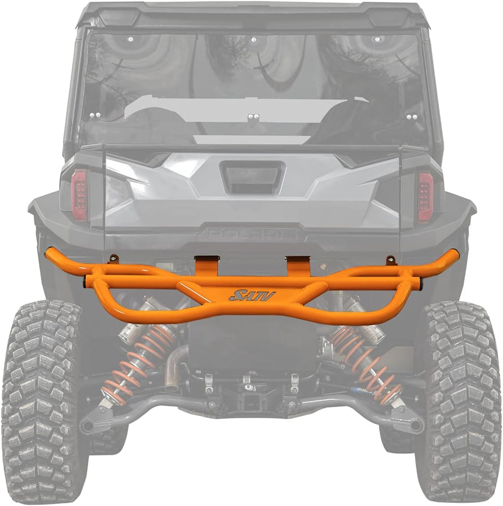 Orange Heavy-Duty Steel Rear Bumper for Polaris General 1000 G6825
