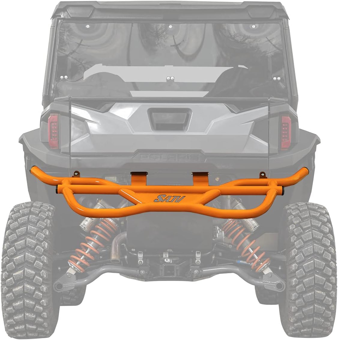 Orange Heavy-Duty Steel Rear Bumper for Polaris General 1000 G6825