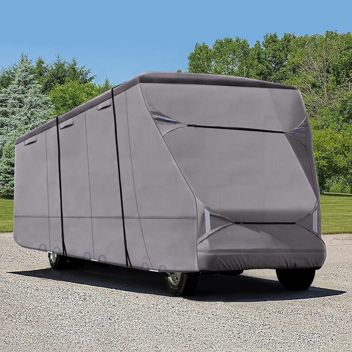 RV Cover for 26' - 29' RV Camper Motorhome with 4 Tire Covers C916465
