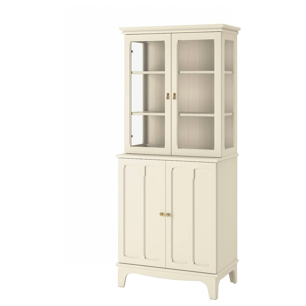 Light Beige Cabinet with Glass Doors T480