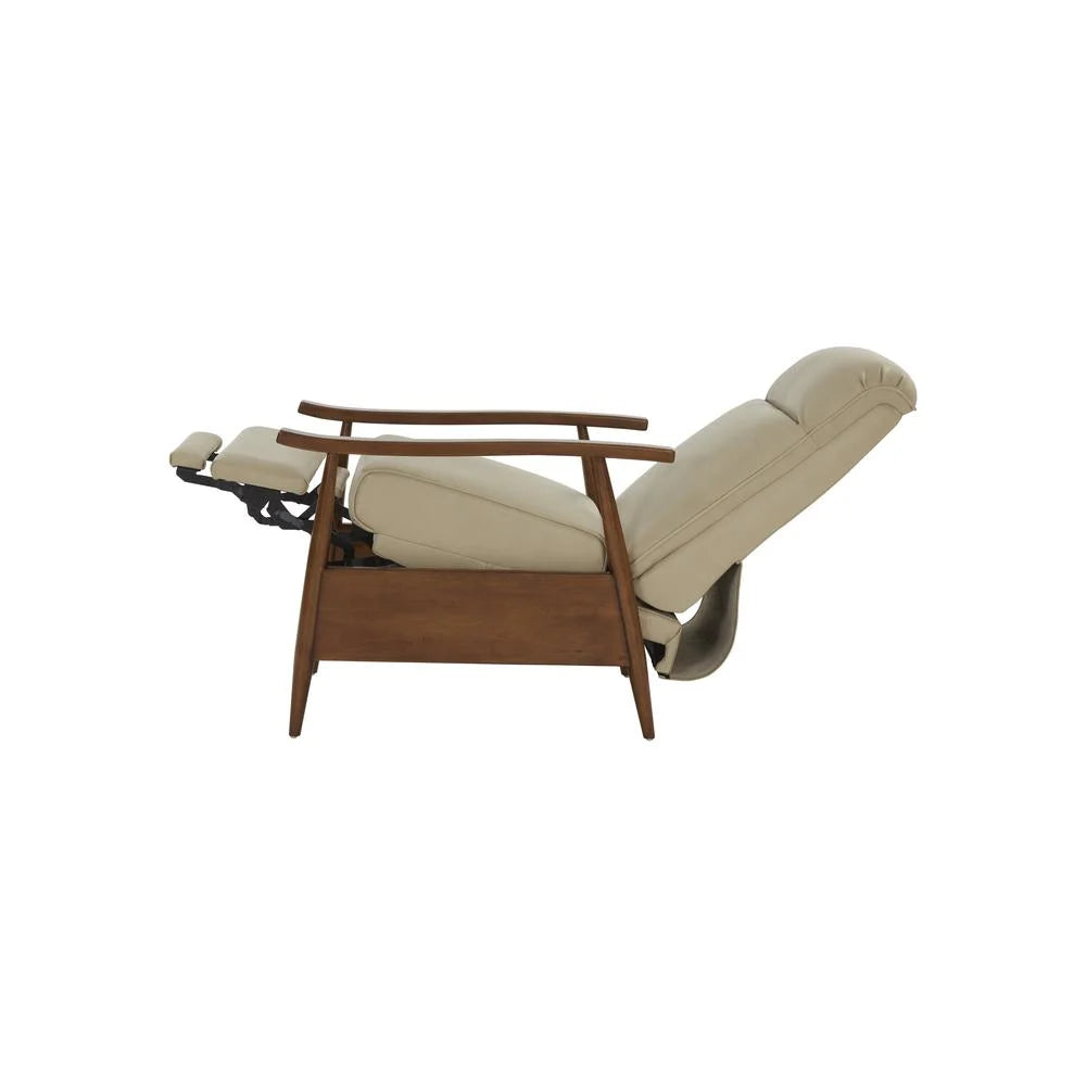 Cream Push Thru The Arms Recliner A48464