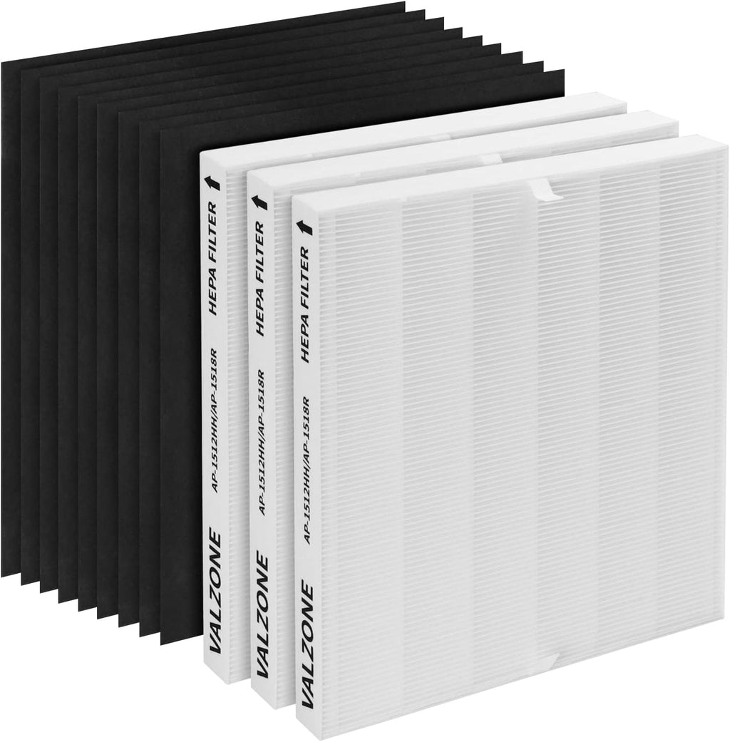 3 Pack True HEPA Filters with 9 Extra Carbon Filters S402