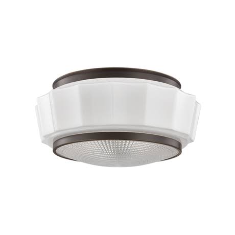 Polished Nickel 2 Light Flush Mount J1331