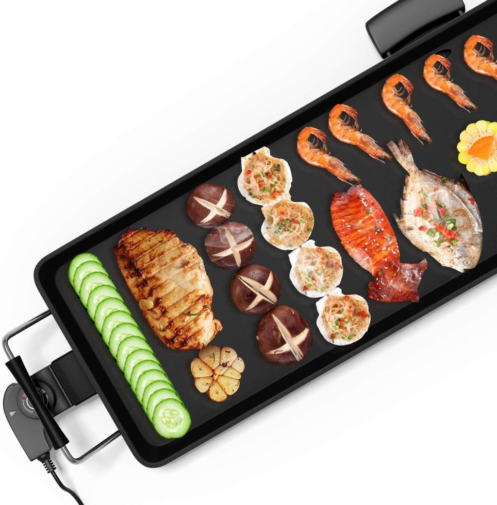35 Electric Nonstick Extra Large Griddle Grill with Adjustable Temperature & Drip Tray J298909