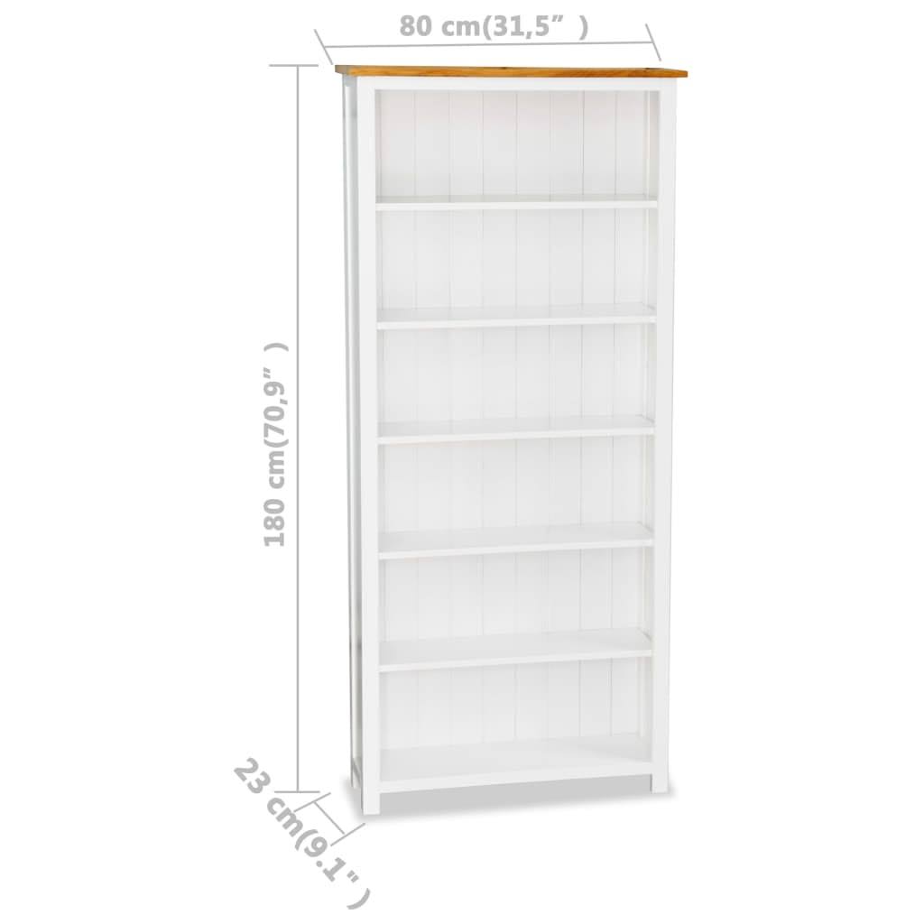 3-Tier Solid Oak Wood Bookcase R183954