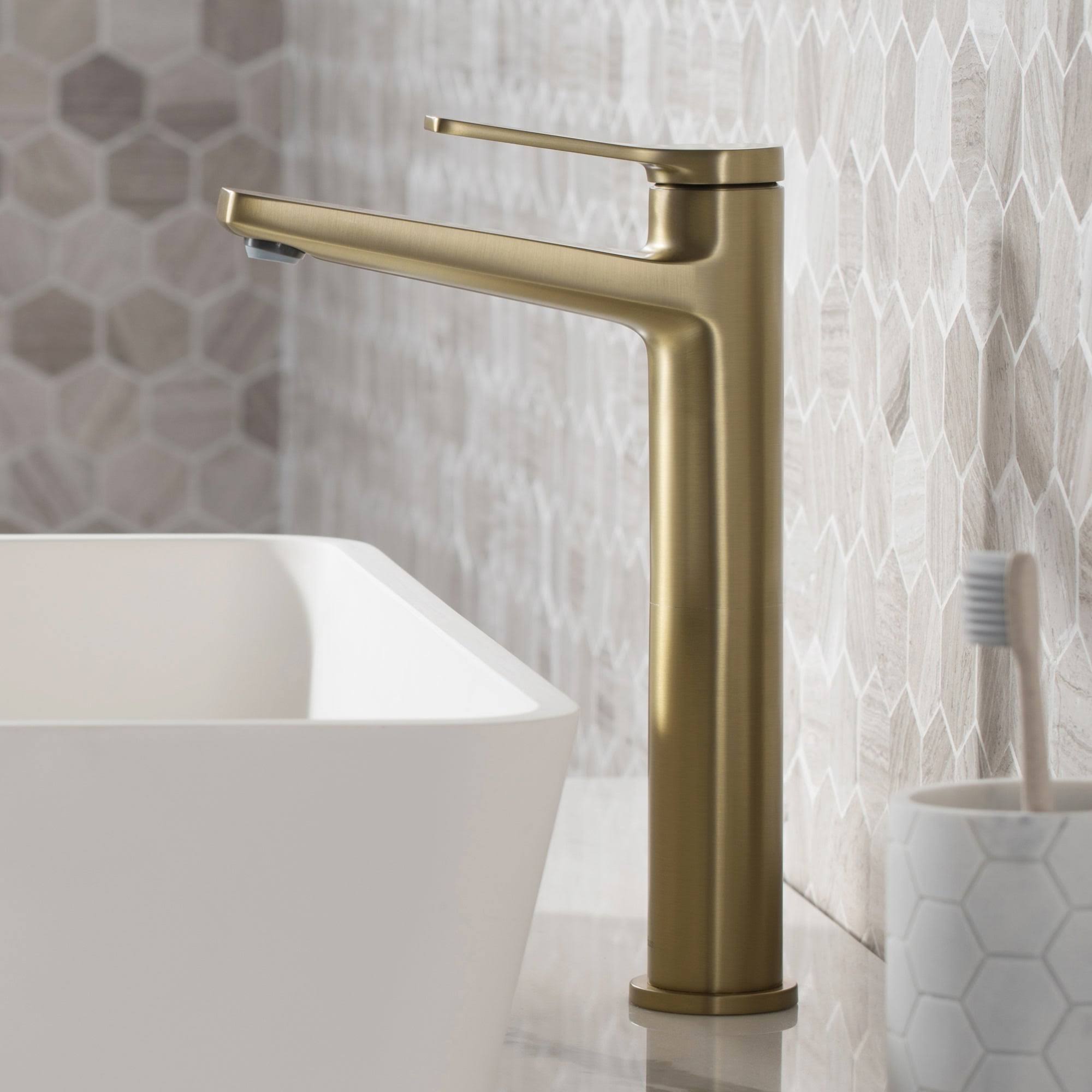 Matte Black Vessel Bathroom Faucet with Towel Bar, Paper Holder, Towel Ring and Robe Hook U346