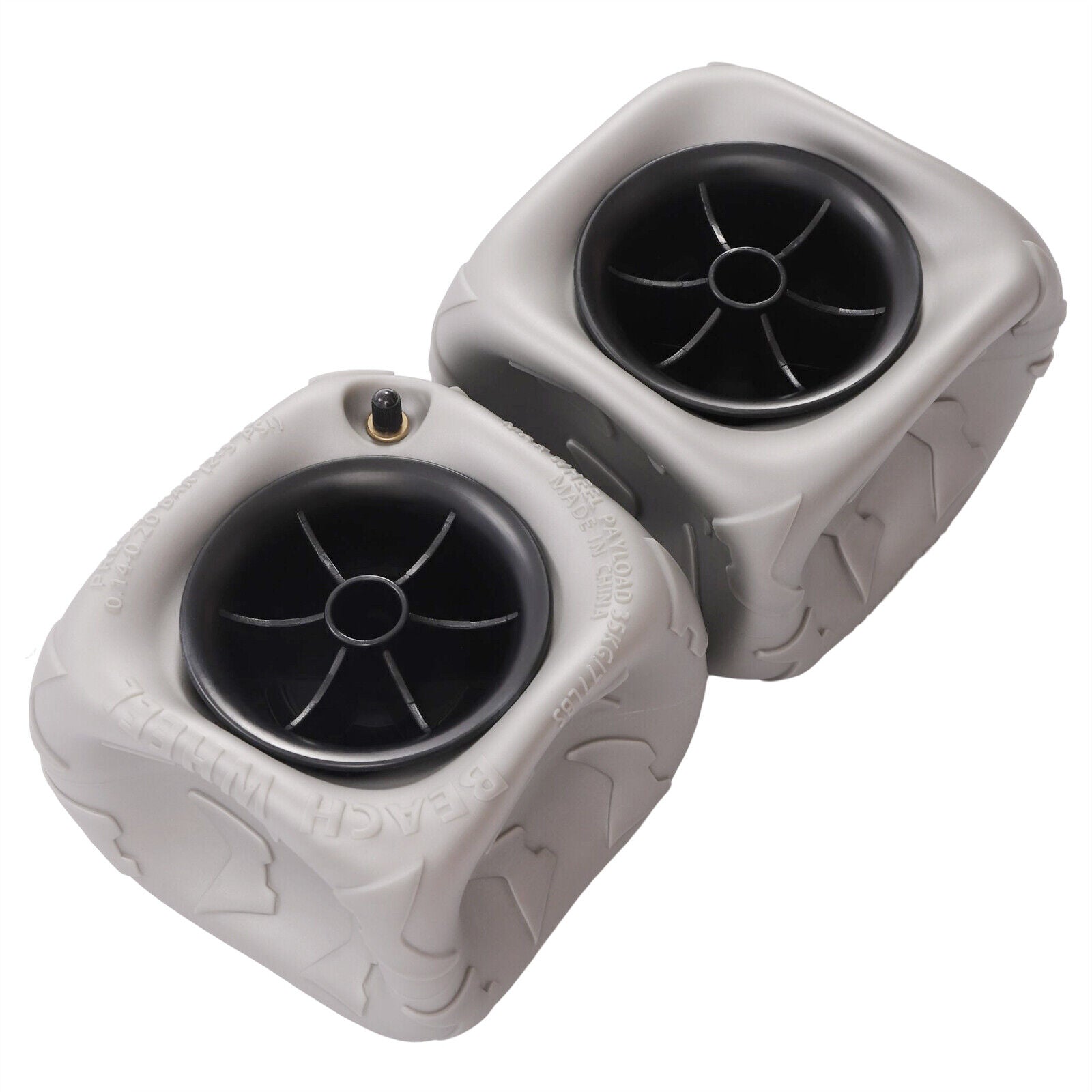 2pcs 9'' Inflatable Wheels Replacement Sand Tire PVC for Kayak Dolly Cart T596459