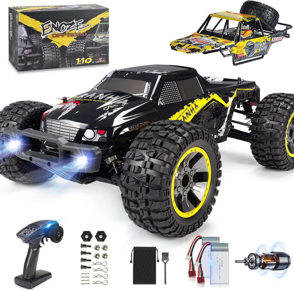 1:10 Remote Control Car 48km/h 2 Car Shells 2 Rechargeable Batteries All Terrains Off Road RC Monster Truck V941