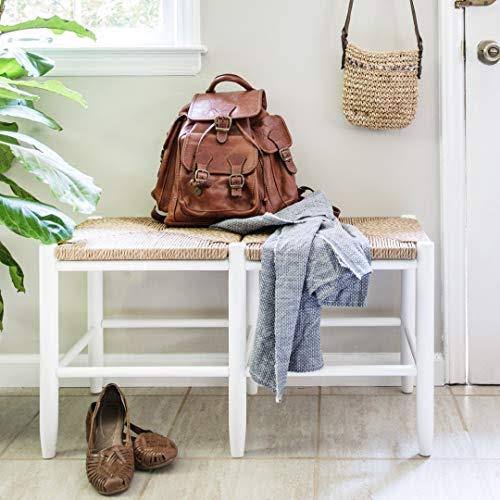 Woodleaf Green Wood Entryway Bench K801