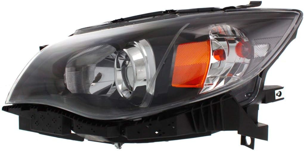 Pair Black Housing Headlight for Subaru Impreza 2008-2011 A44932