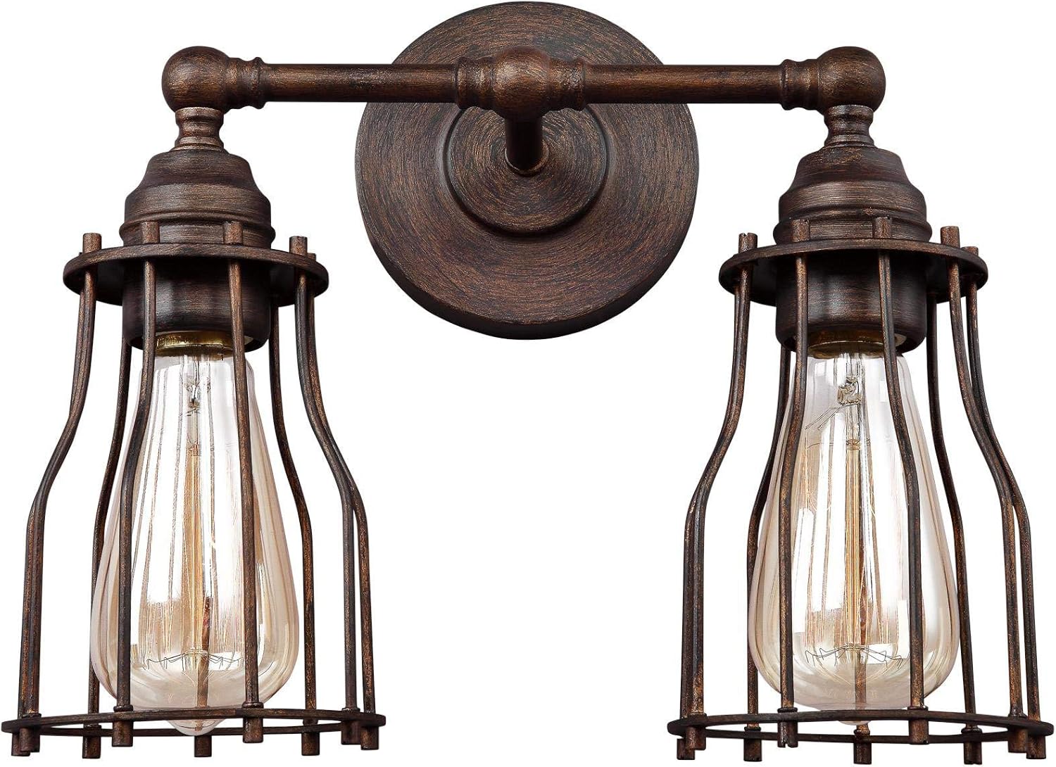 Bronze 2-Light Wall Vanity Bath Lighting S462
