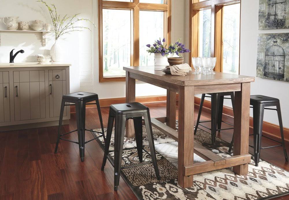 26 Barstool Set of 4 Gray X855636