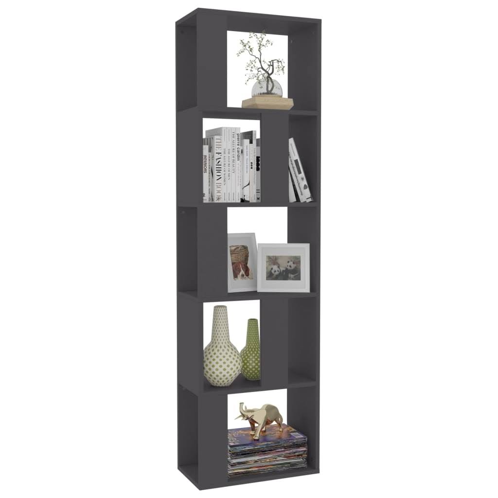 Gray Book Cabinet Room Divider Chipboard N4248