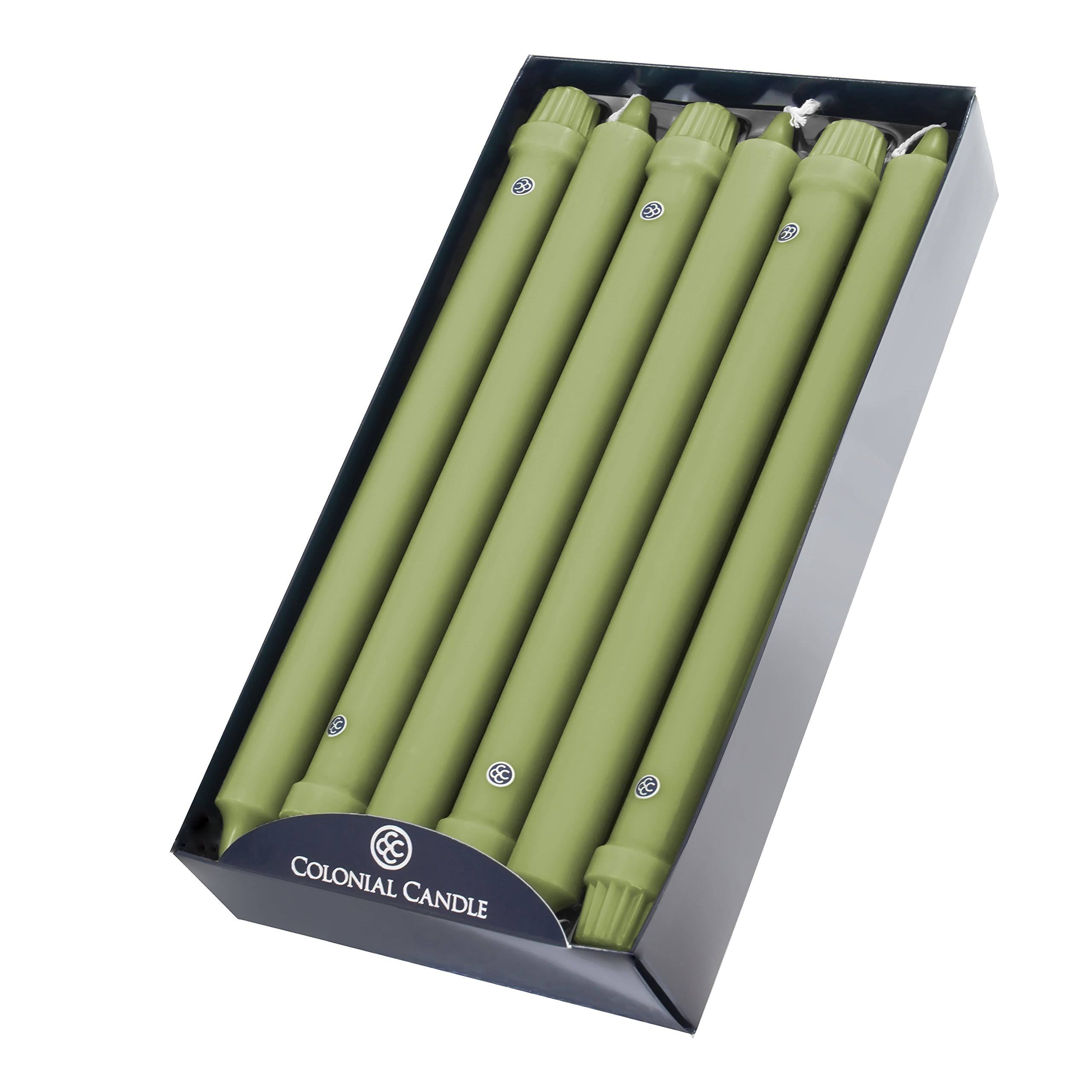 Willow Green 12 in Taper Candle D696931