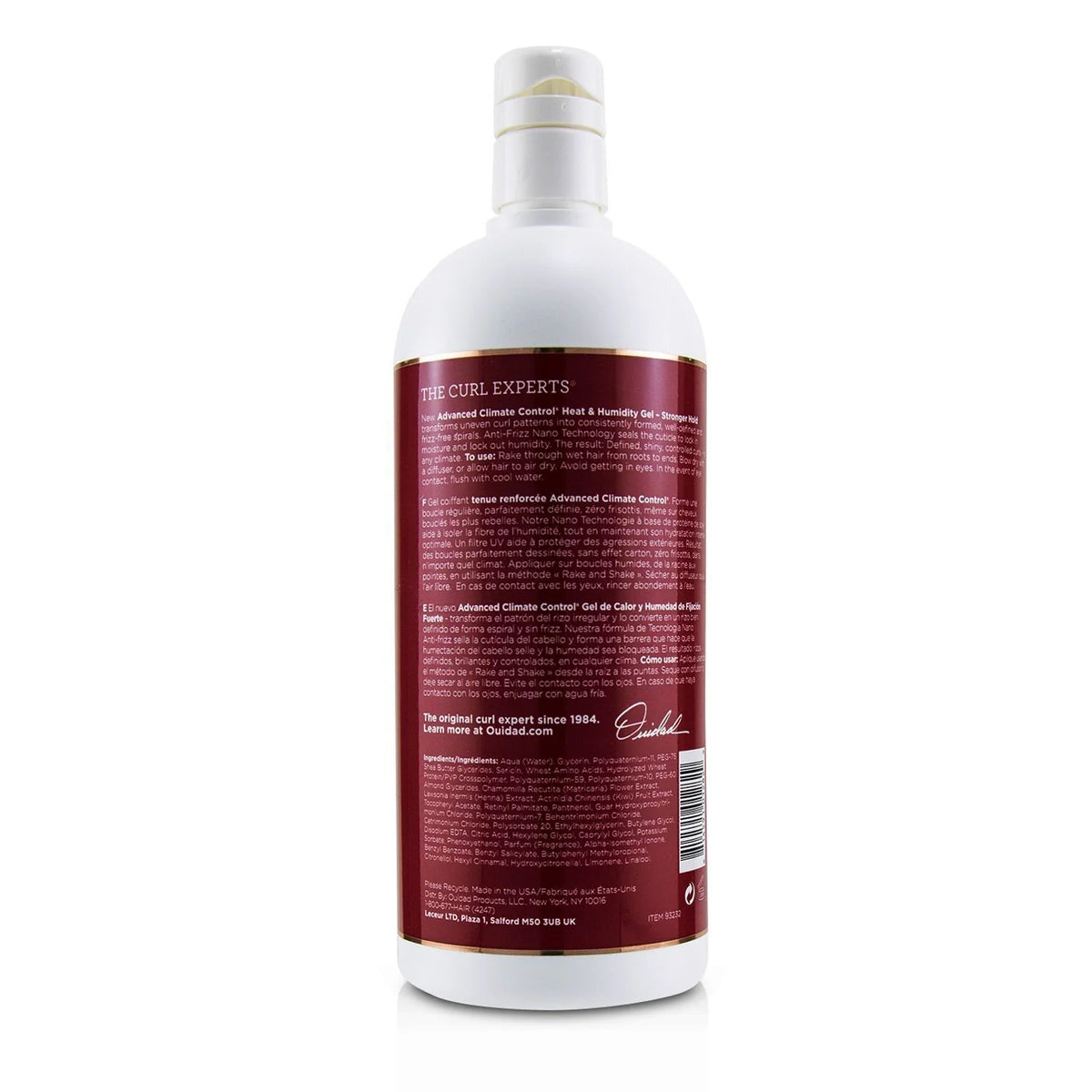 Heat & Humidity Gel, Stronger Hold, 1000ml A943