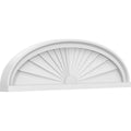 32x22W x 9x22H x 2x22P Elliptical Sunburst PVC Pediment T987