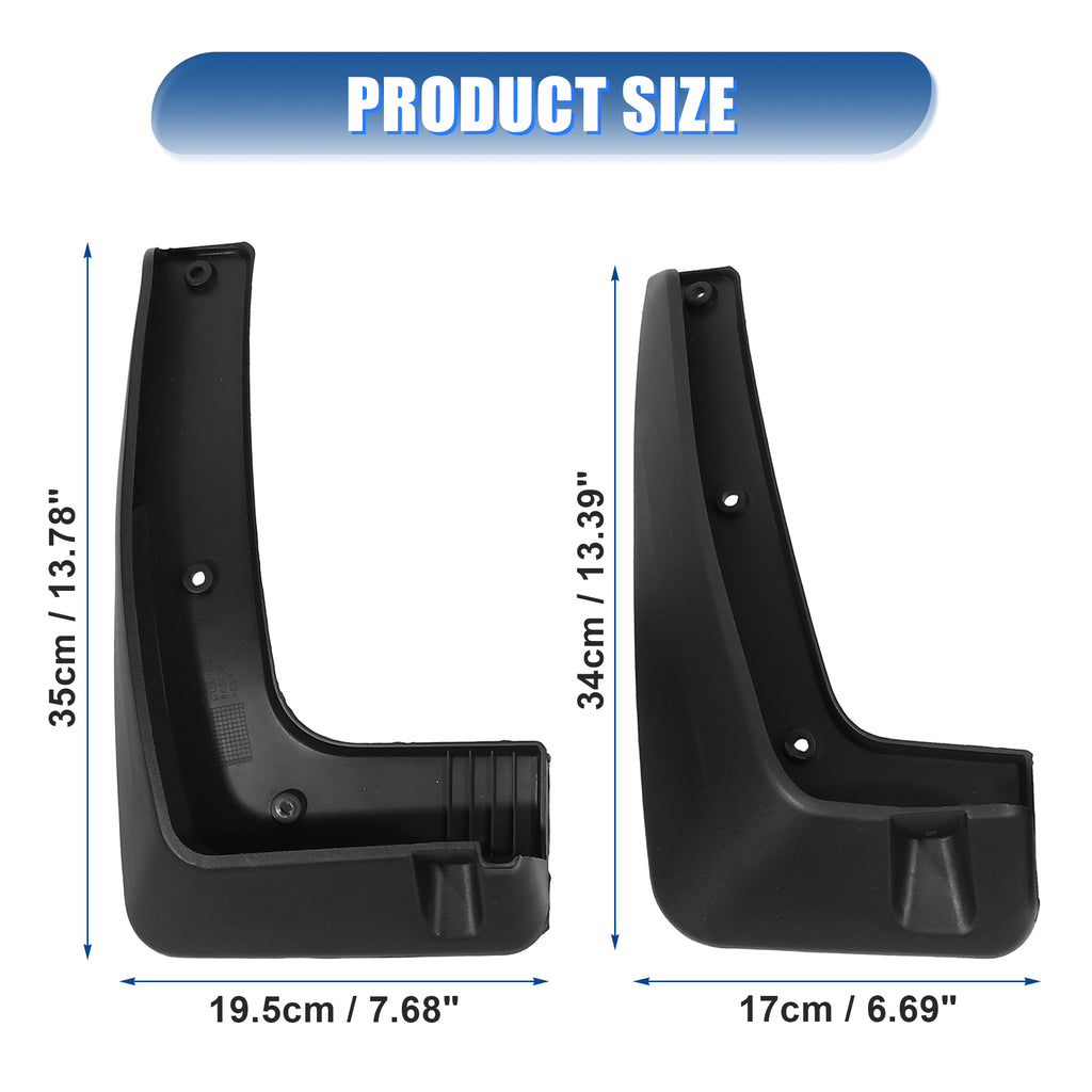 Black Mud Flap Fender Set for Kia Sportage 2017-2020 with Screws K6628