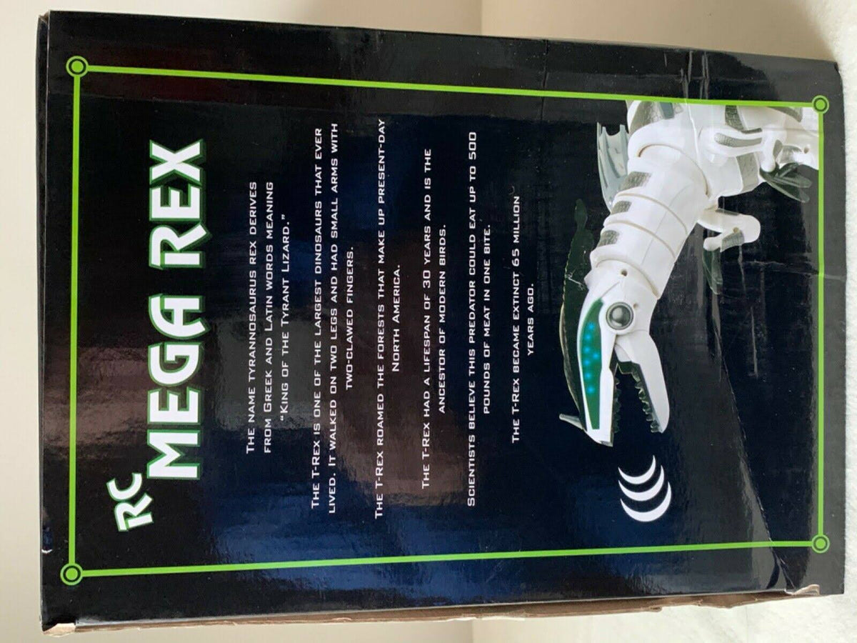 Jumbo RC T-Rex Dinosaur White One Size O538