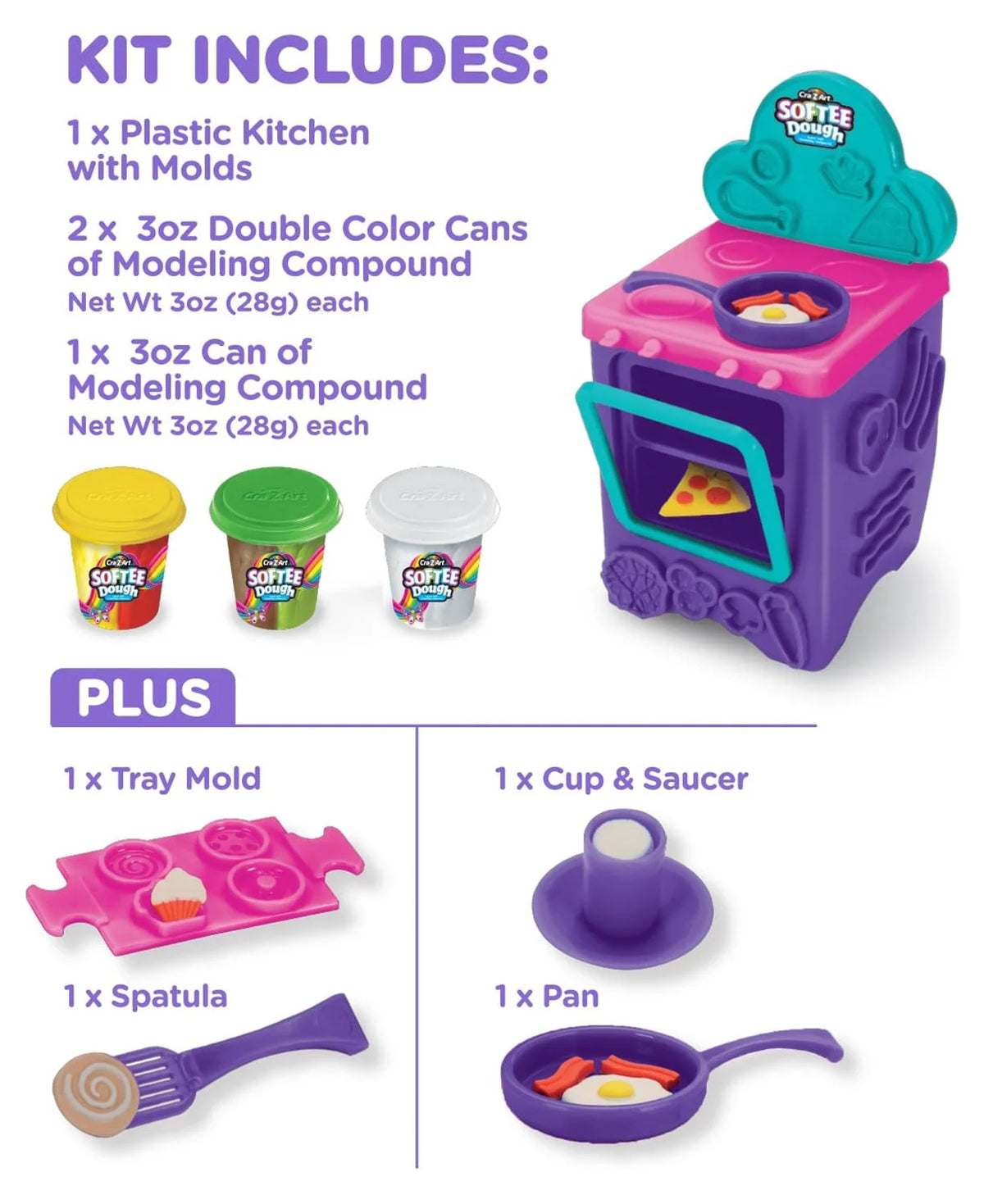 Cra-Z-Kitchen Activity Kit with Many Colors C225266