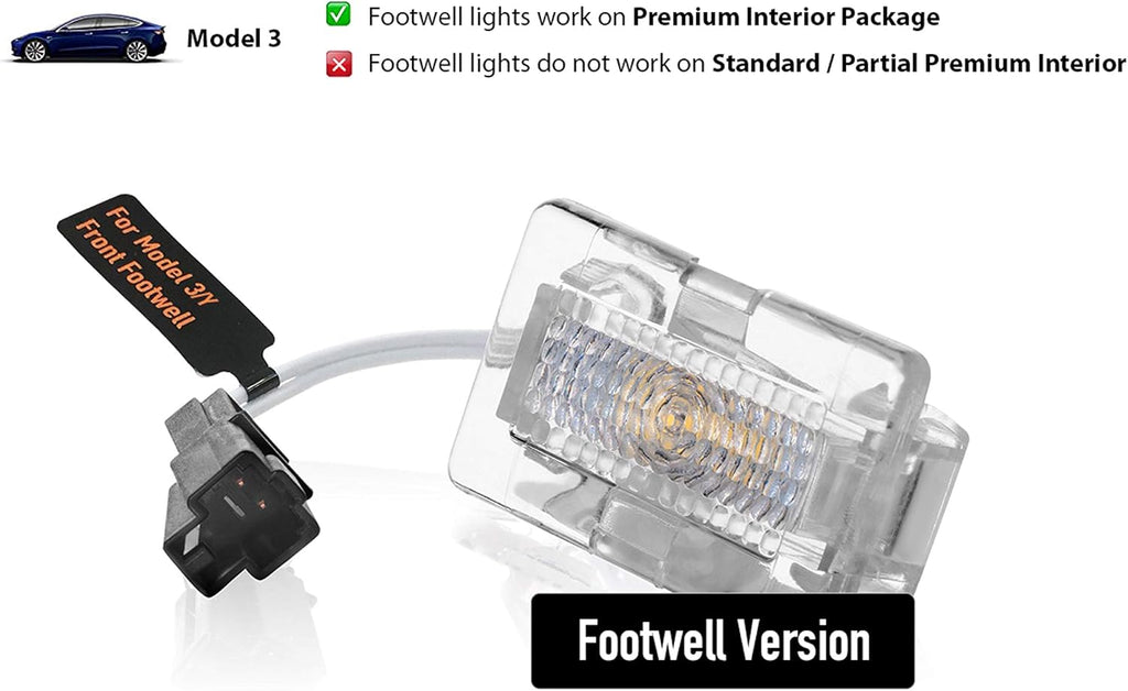 9 Pieces LED Kit for Tesla Model 3 R897482