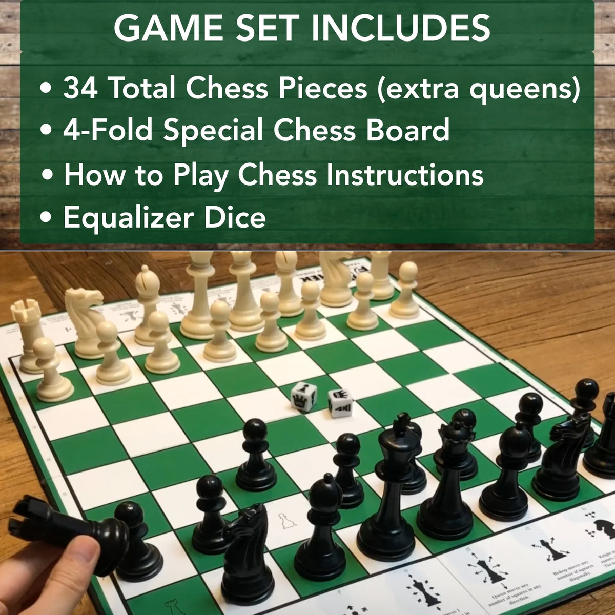 Learn to Play Chess Staunton Style Chess Pieces G479660